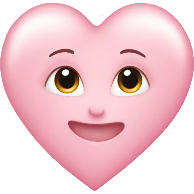 Baby pink heart emoji