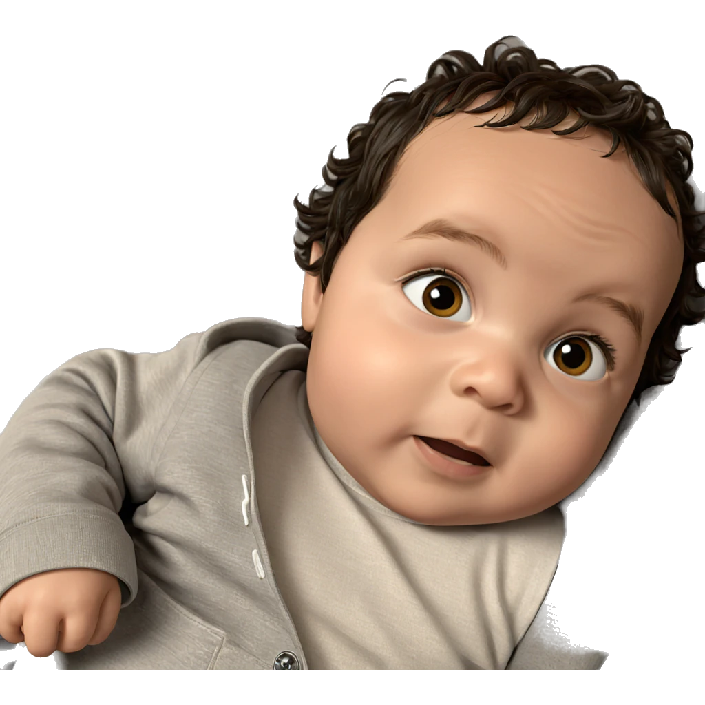boy gazing at viewer emoji