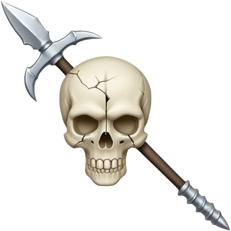broken skull spear emoji