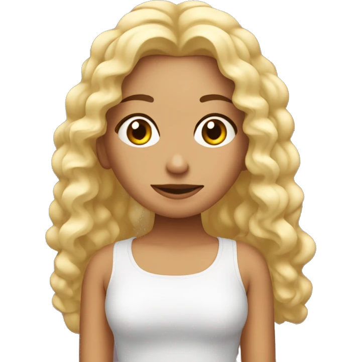 Una chica blanca con rulos durmiendo emoji