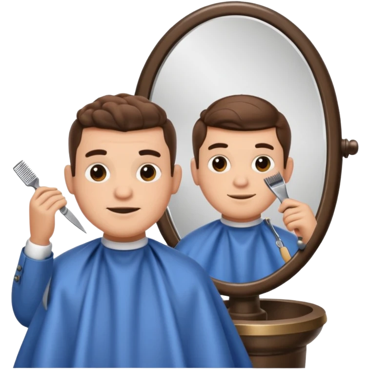 Bufo getting a haircut at the barber  emoji