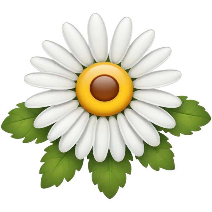 Cute daisy emoji