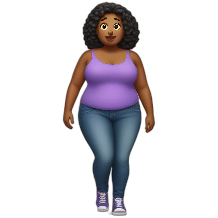super duper fat women emoji
