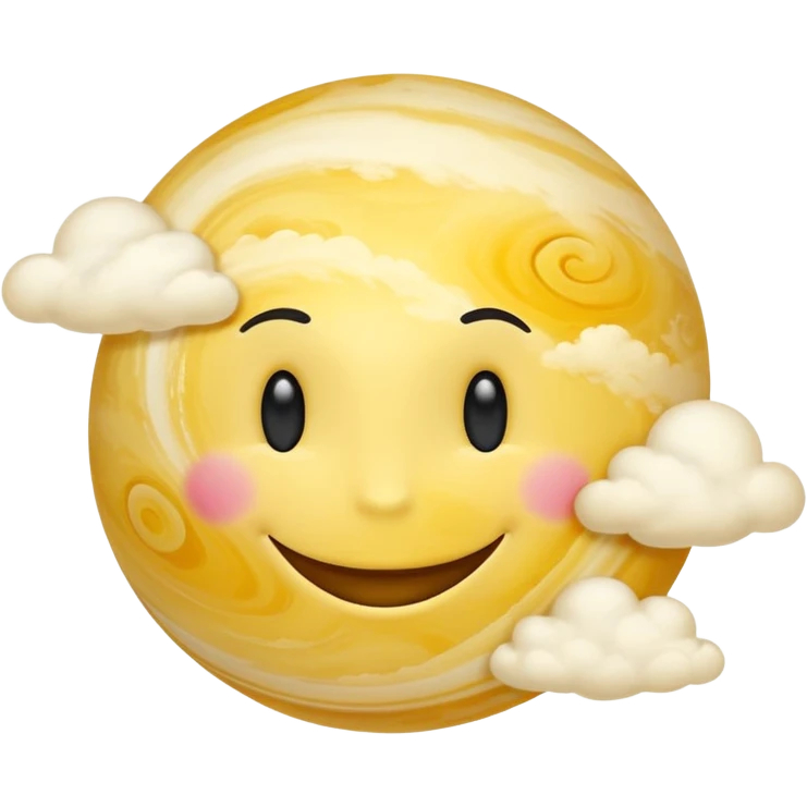 planet venus smiley face emoji