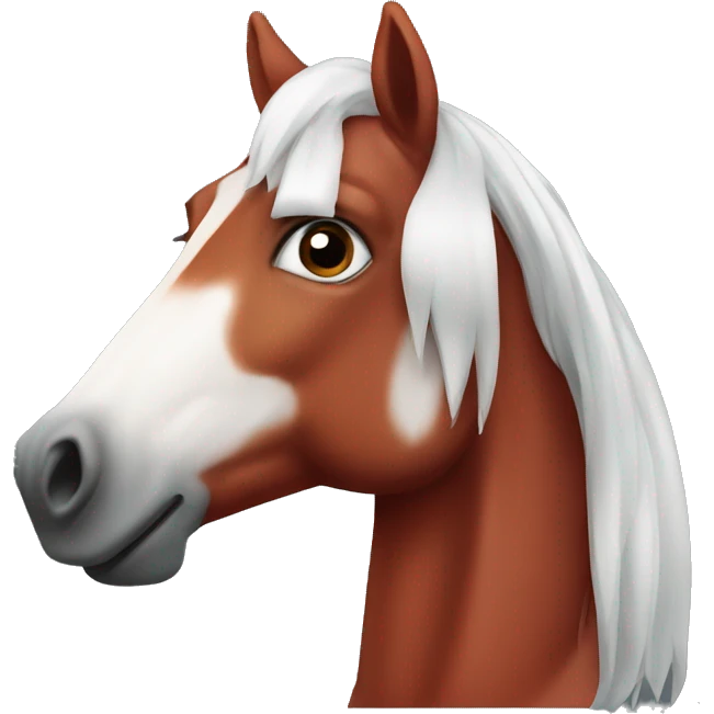 Islandic horse red emoji