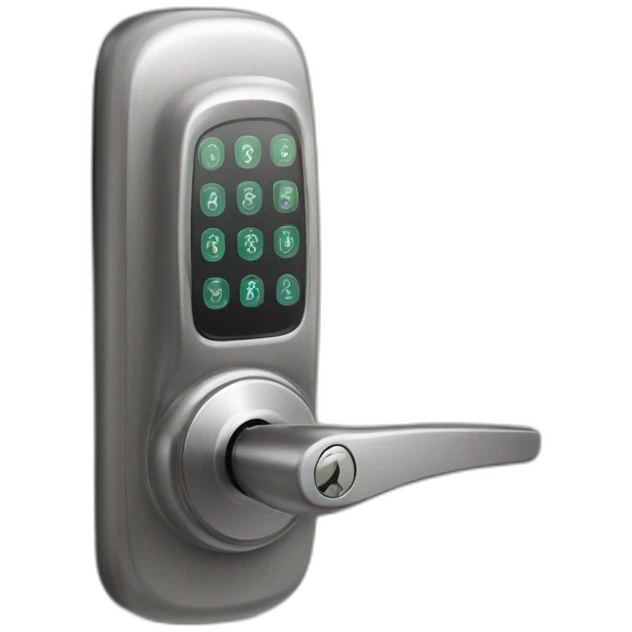 smart lock door code panel emoji