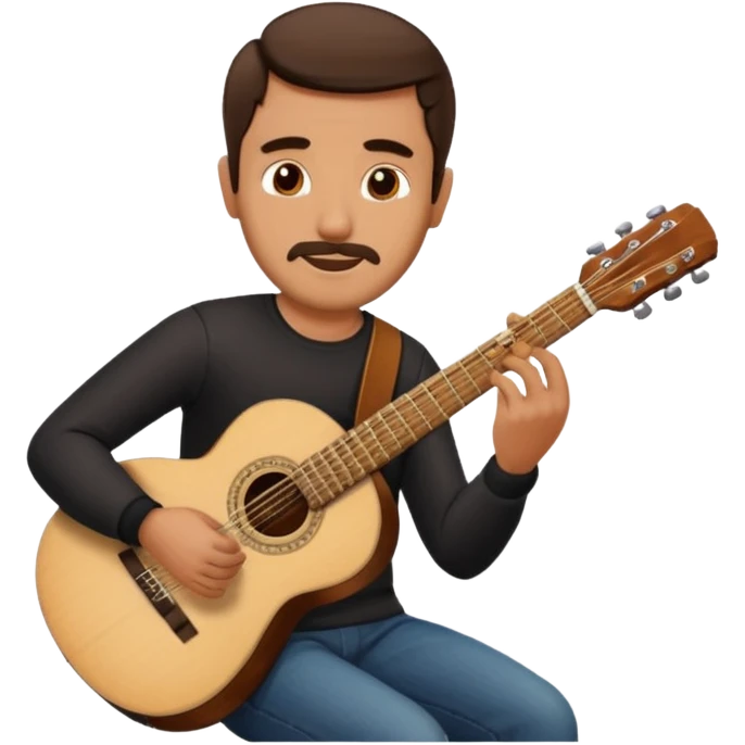 Spanish man playing guitar emoji emoji