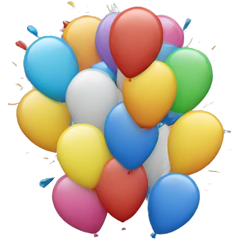 balloon bursts emoji