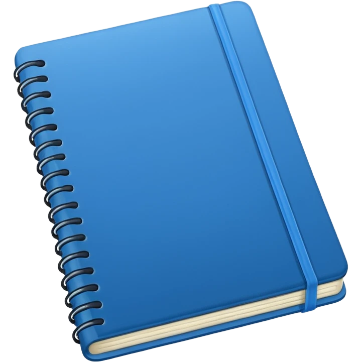 Blue notebook emoji