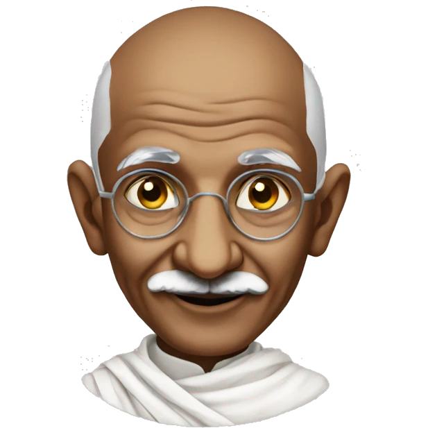 mahatma gandhi emoji