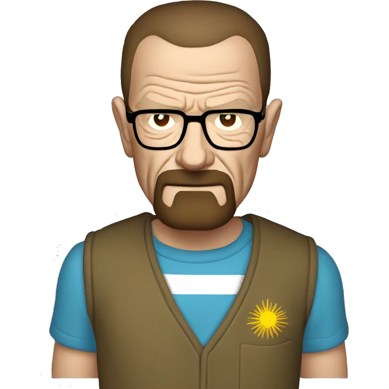 walter white con camiseta de argentina emoji