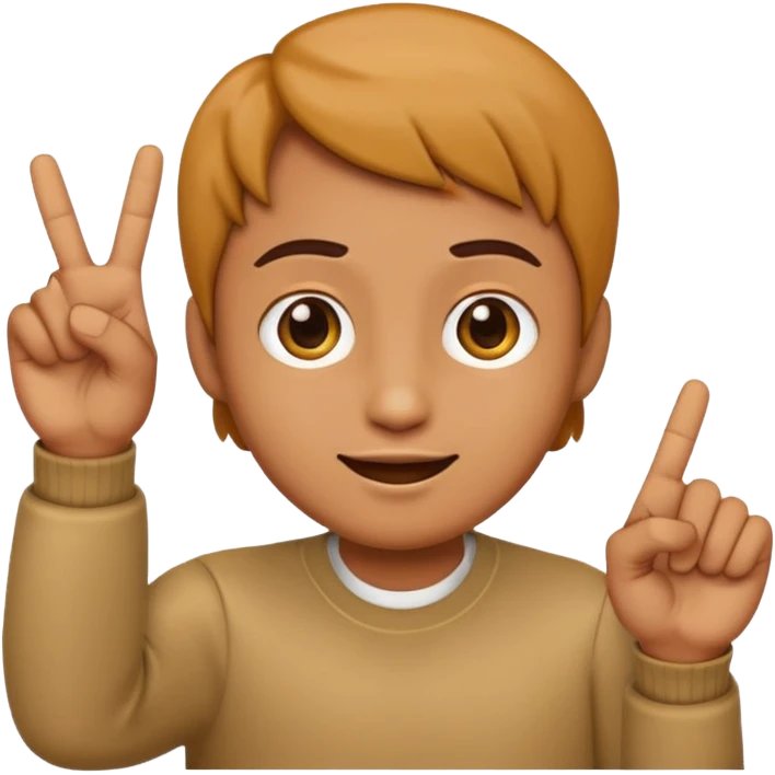 an emoji that with 2 fingers make a gesture of my eyes are on you emoji