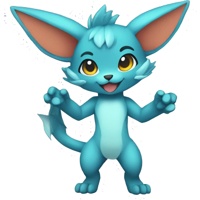 a anthro chibi-style Fakémon-hybrid full body emoji