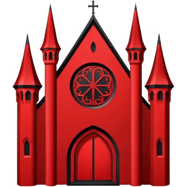 Flat vector  No gradients  Deep red (#7A0F1E)  Transparent background  High contrast  Clean gothic aesthetic  Designed to be readable at 128x128px emoji