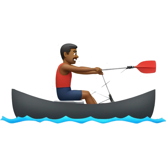 Guy Rowing Exercise emoji