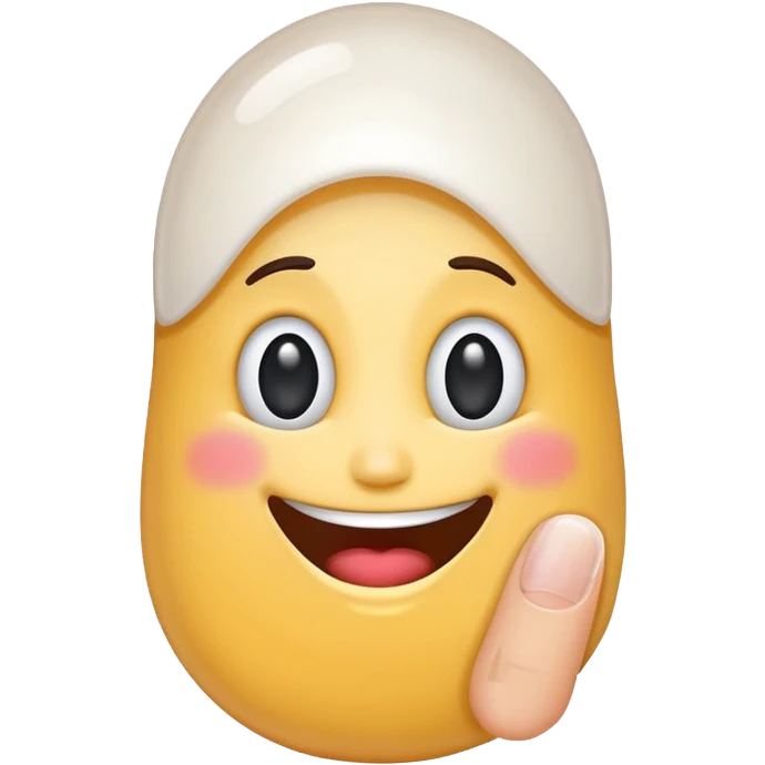 funny smiling fingernail emoji emoji