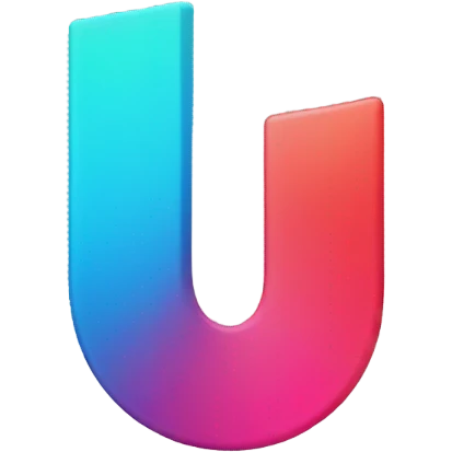 tik tok logo with a M with the same colors emoji