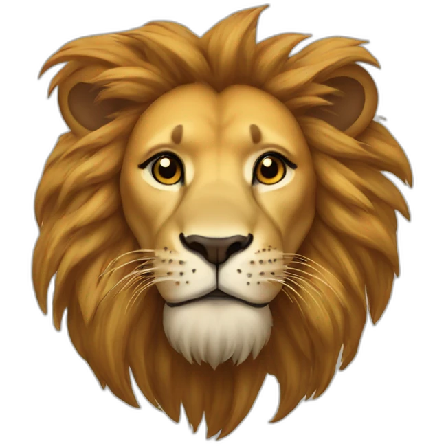 upside down lion emoji