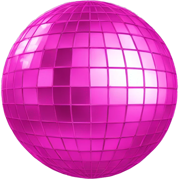 Pink disco ball emoji