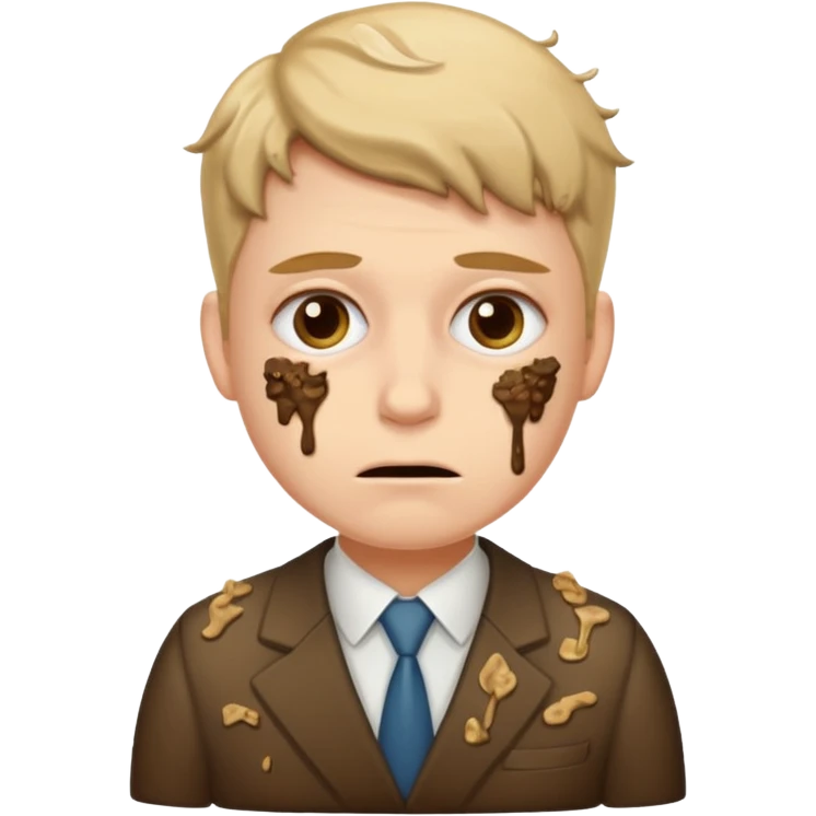 accountant covered in shit emoji