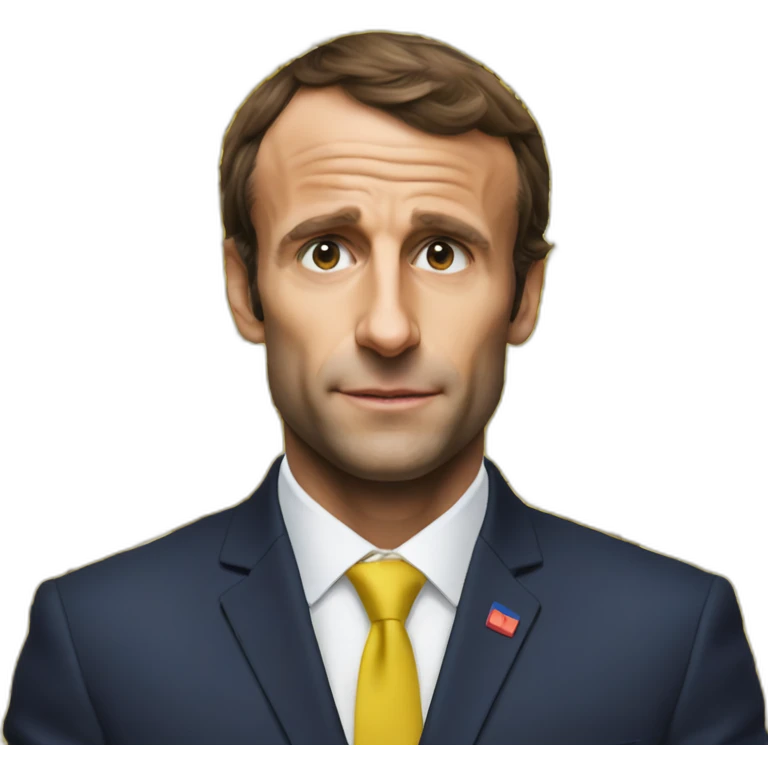 Macron mange un grec emoji