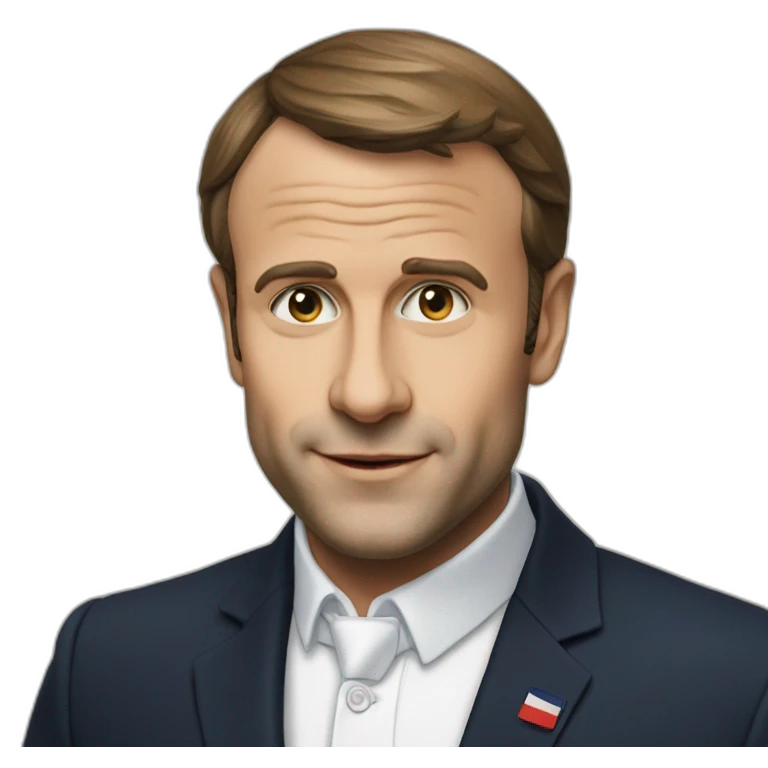 Macron avec chat emoji