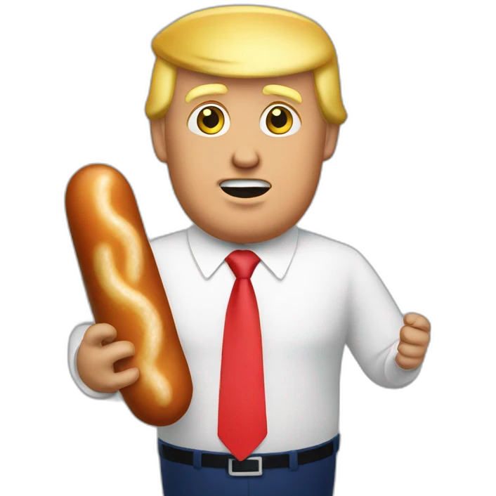 trump-holding-his-sausage emoji