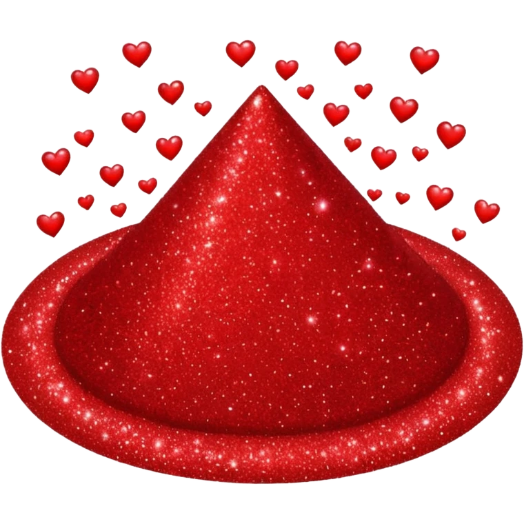 red glitter space   emoji