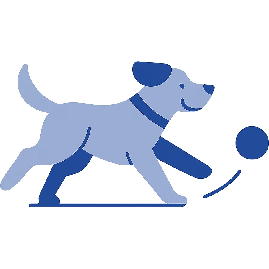 dog chasing a ball emoji