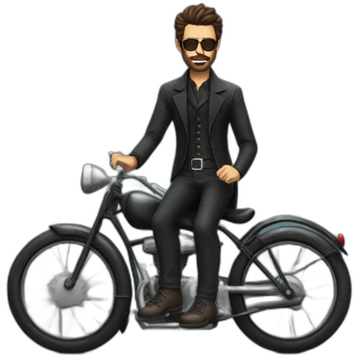 jesse custer's preacher on a bike emoji