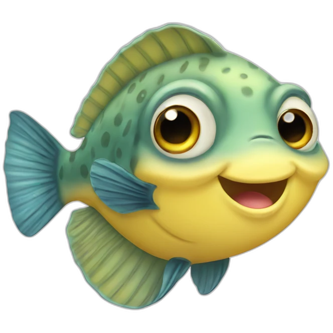 cute flounder emoji