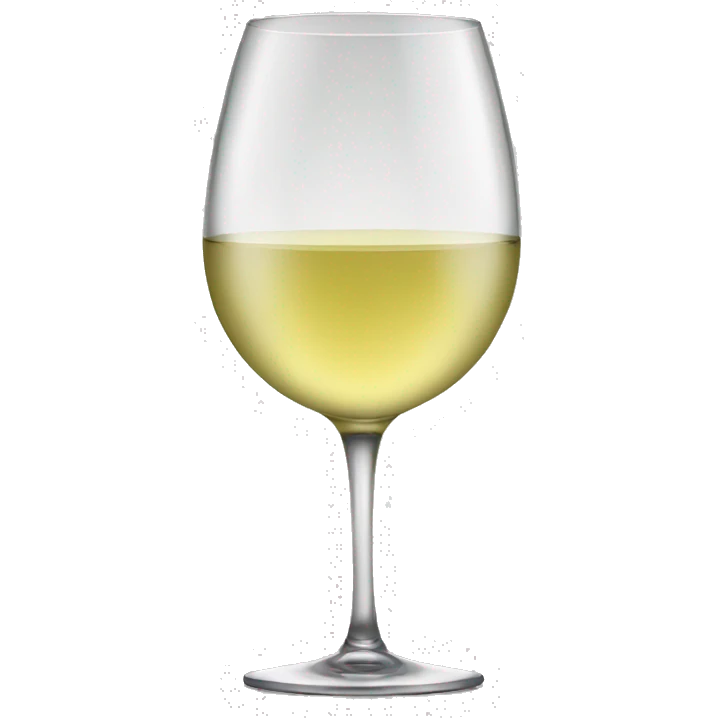 A glass of white wine emoji