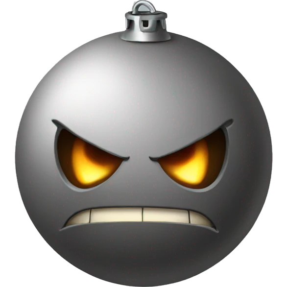 Angry bomb emoji