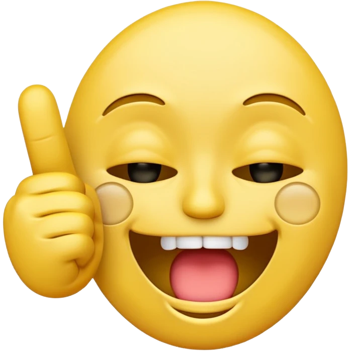 A laughing crying face emoji with a middle finger emoji