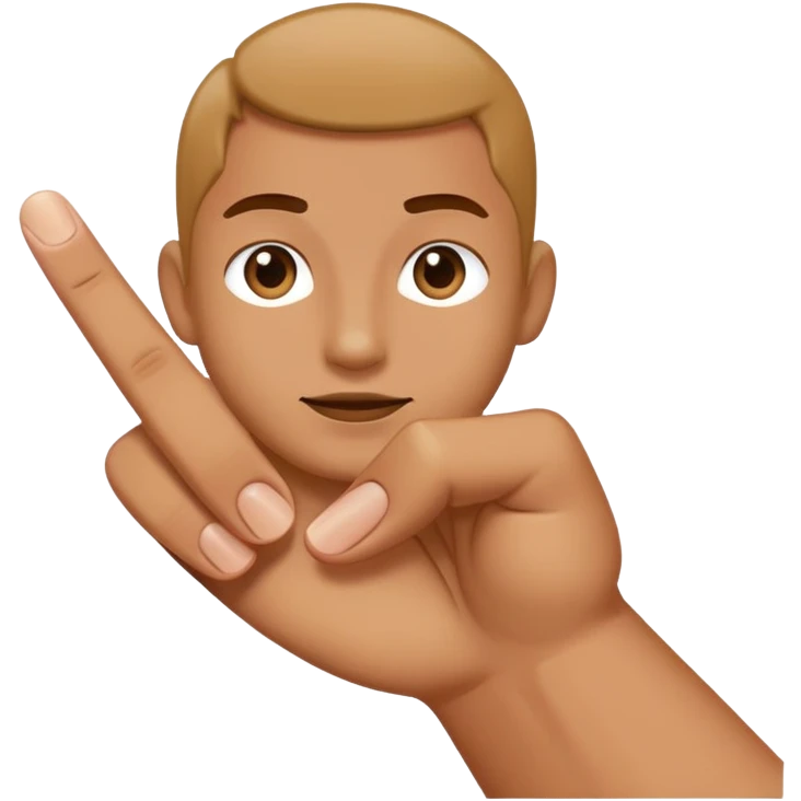 poking someone with finger emoji