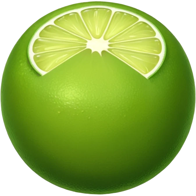single lime emoji