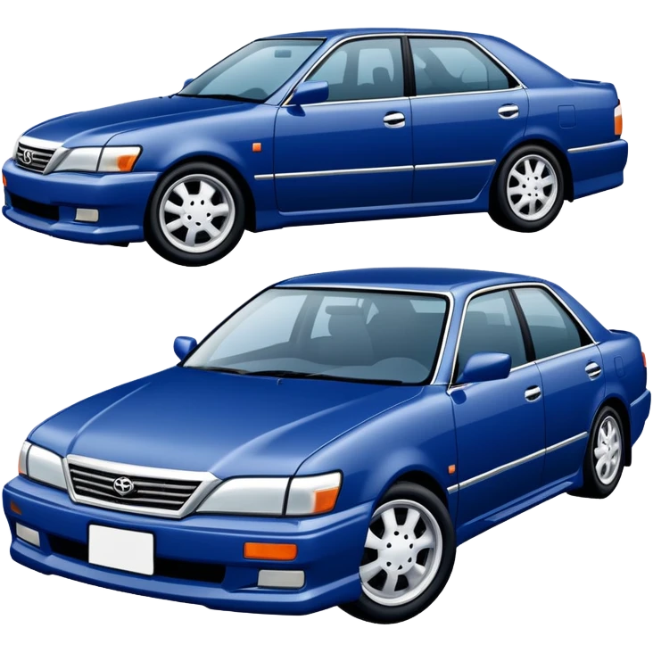 Сделай тойоту Марк 2 (х100) 1997 года, темно синего цвета emoji