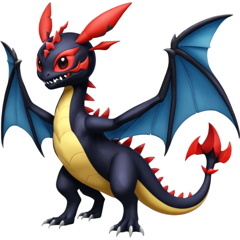 Venom-Stitch-Pikachu-Toothless-Yveltal-Lunala-Fakémon-hybrid-creature (full body)  emoji