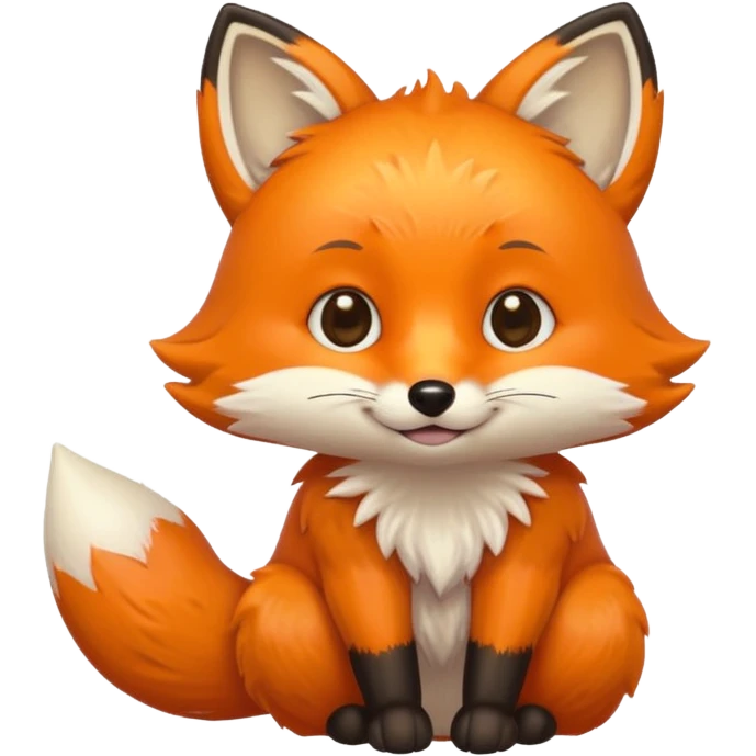 Baby fox holding a sun ☀️🦊 emoji