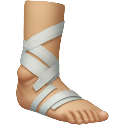 Broken foot emoji