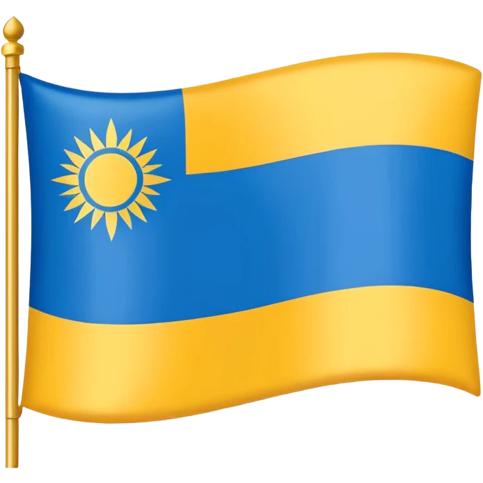 The flag of Kalmykia emoji