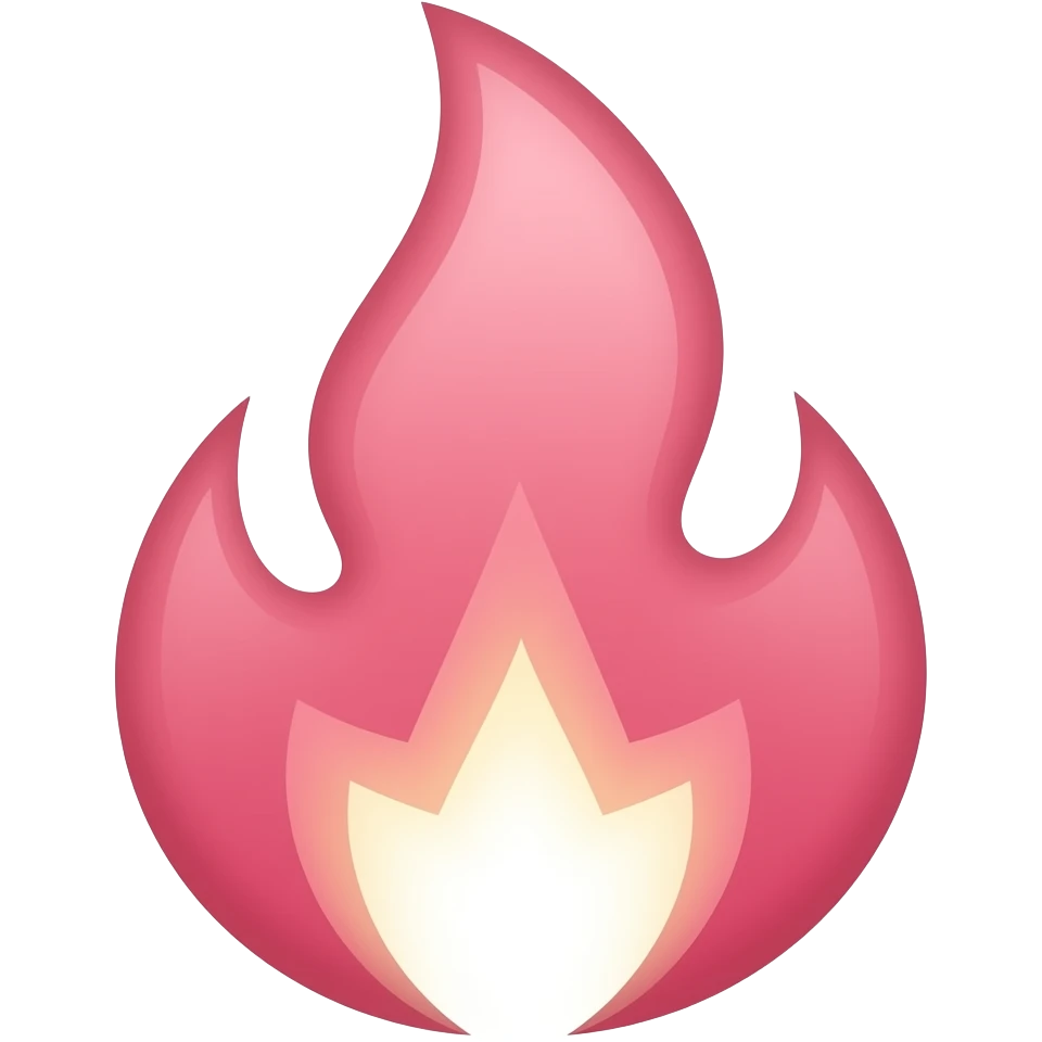 Create pink fire emoji emoji