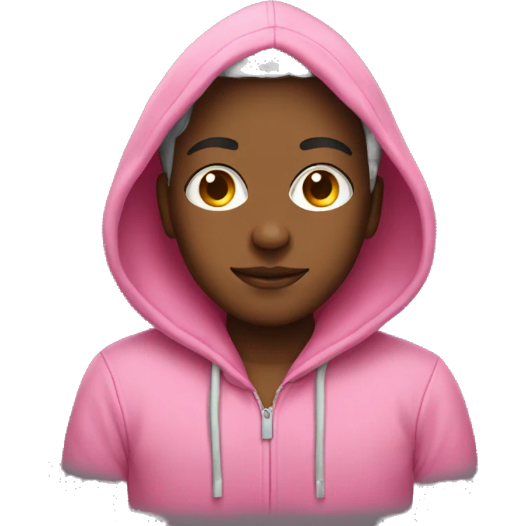 realistic pink hoodie  emoji