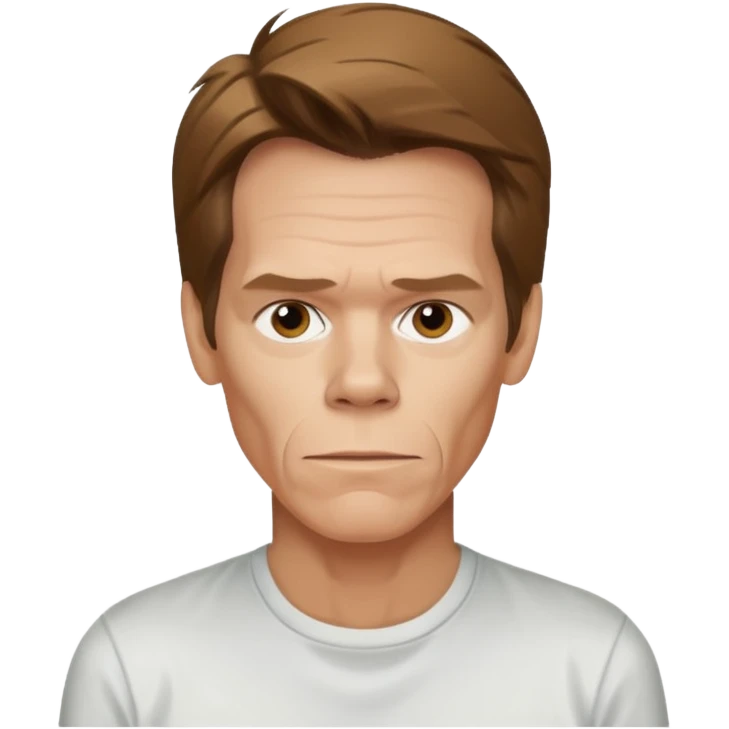 kevin-bacon cartoon wearing shirt emoji