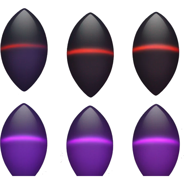 Black purple red orb emoji