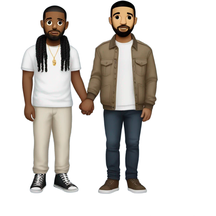 Drake and Kendrick holding hands emoji