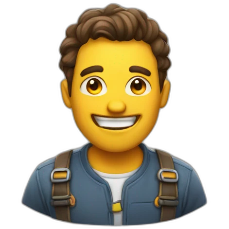 overly happy developer emoji