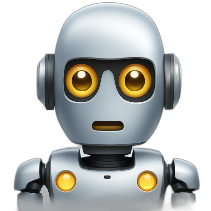 A robot emoji
