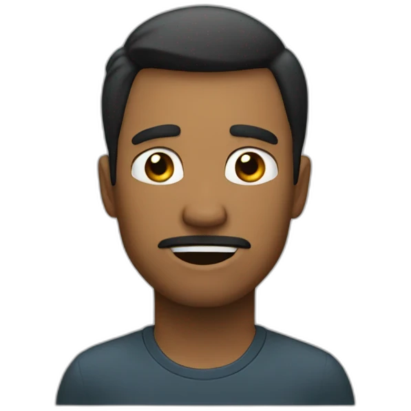 Man saying no emoji