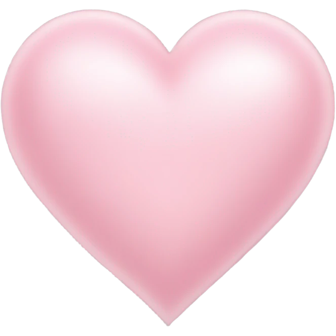 Light pink heart emoji